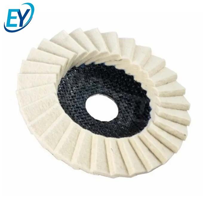 Woolen Flap Discs For Stainless Steel And Stone Glass Polishing
